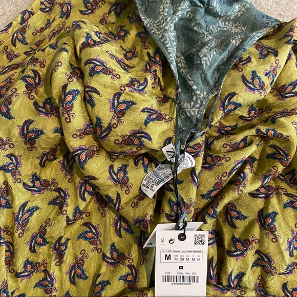 ZARA REVERSIBLE PRINTED KIMONO - Picture 8 of 9